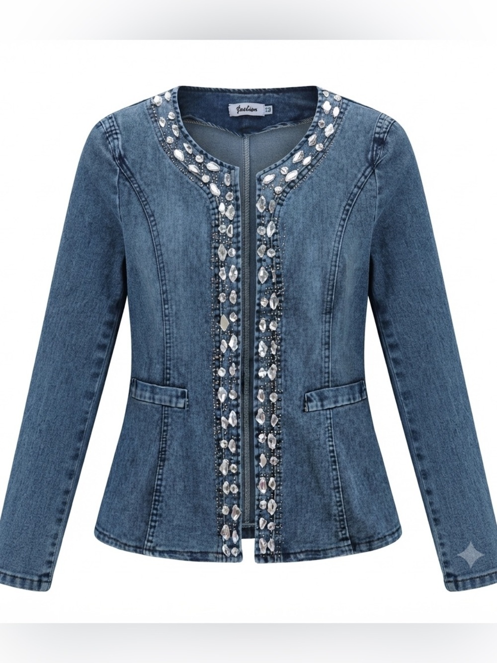 Y2K Stretch Denim Blazer Size S/M